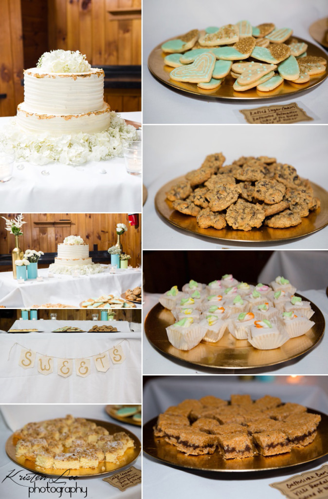 NH Weddings, NH Wedding Photographer, Loon Mountain, Loon Mountain Weddings, Mountain Wedding, wedding in the clouds, cake, desert table